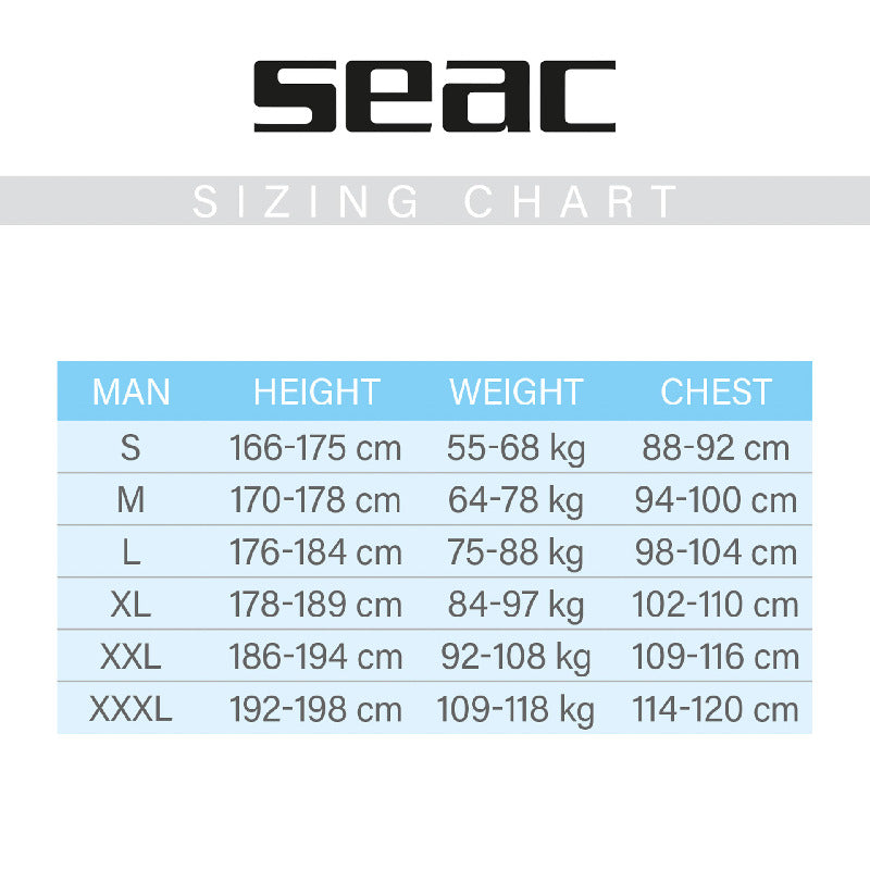 SEAC Black Shark Wetsuit (7MM TOP/5MM BOTTOM)