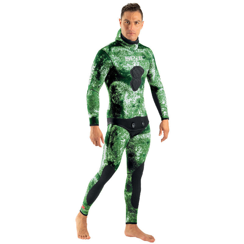 SEAC Tattoo Flex Green Spearfishing Suit (7MM TOP/5MM BOTTOM)