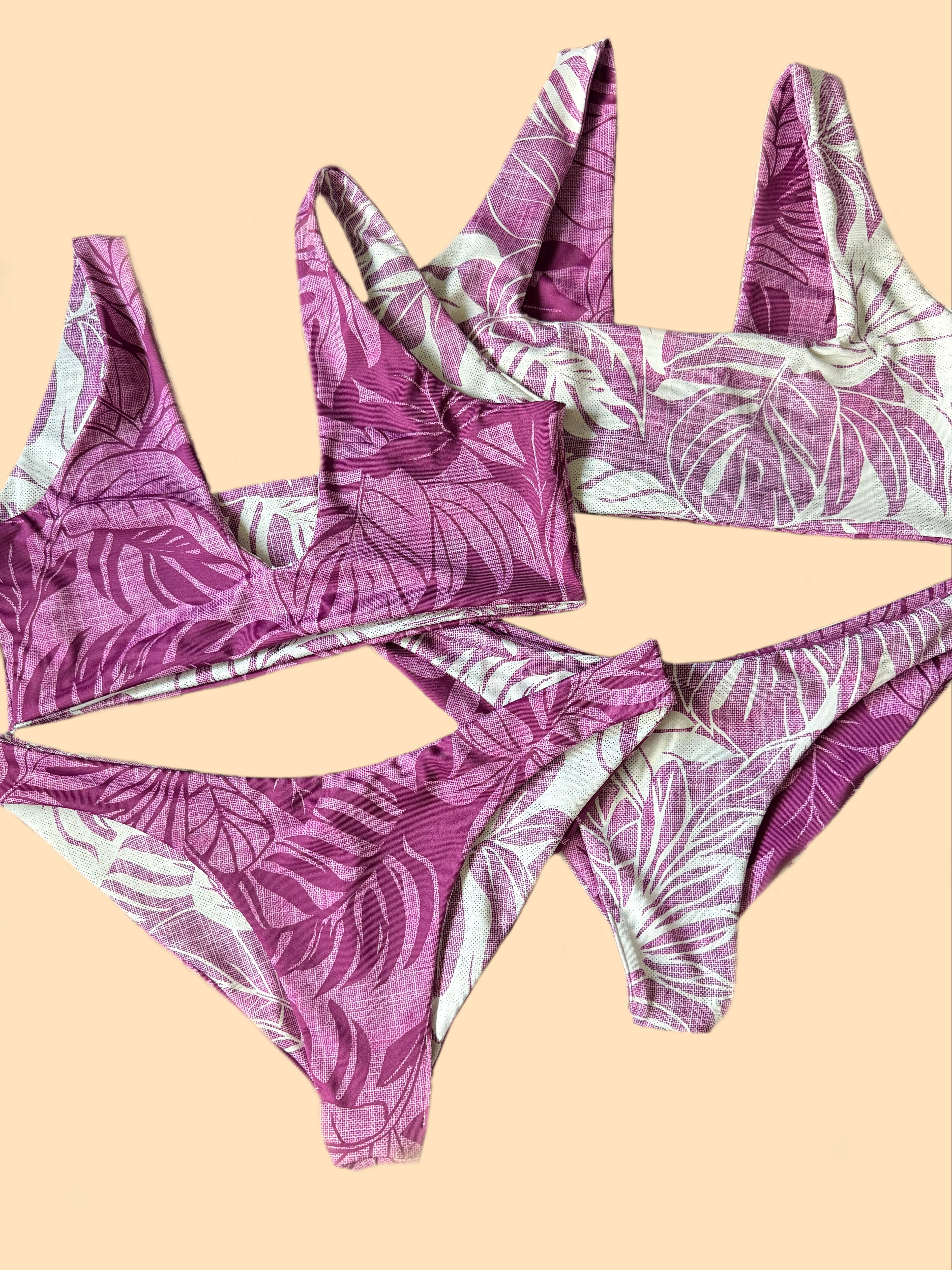 Tide & Two X HoniHoni- Handmade Reversible Bikini Set