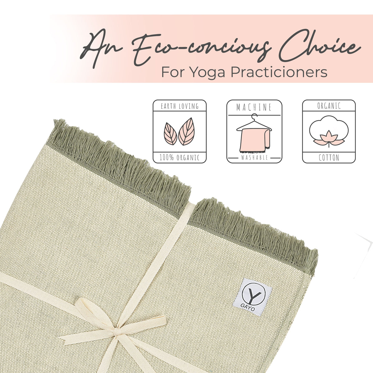 Organic Cotton Yoga Blanket