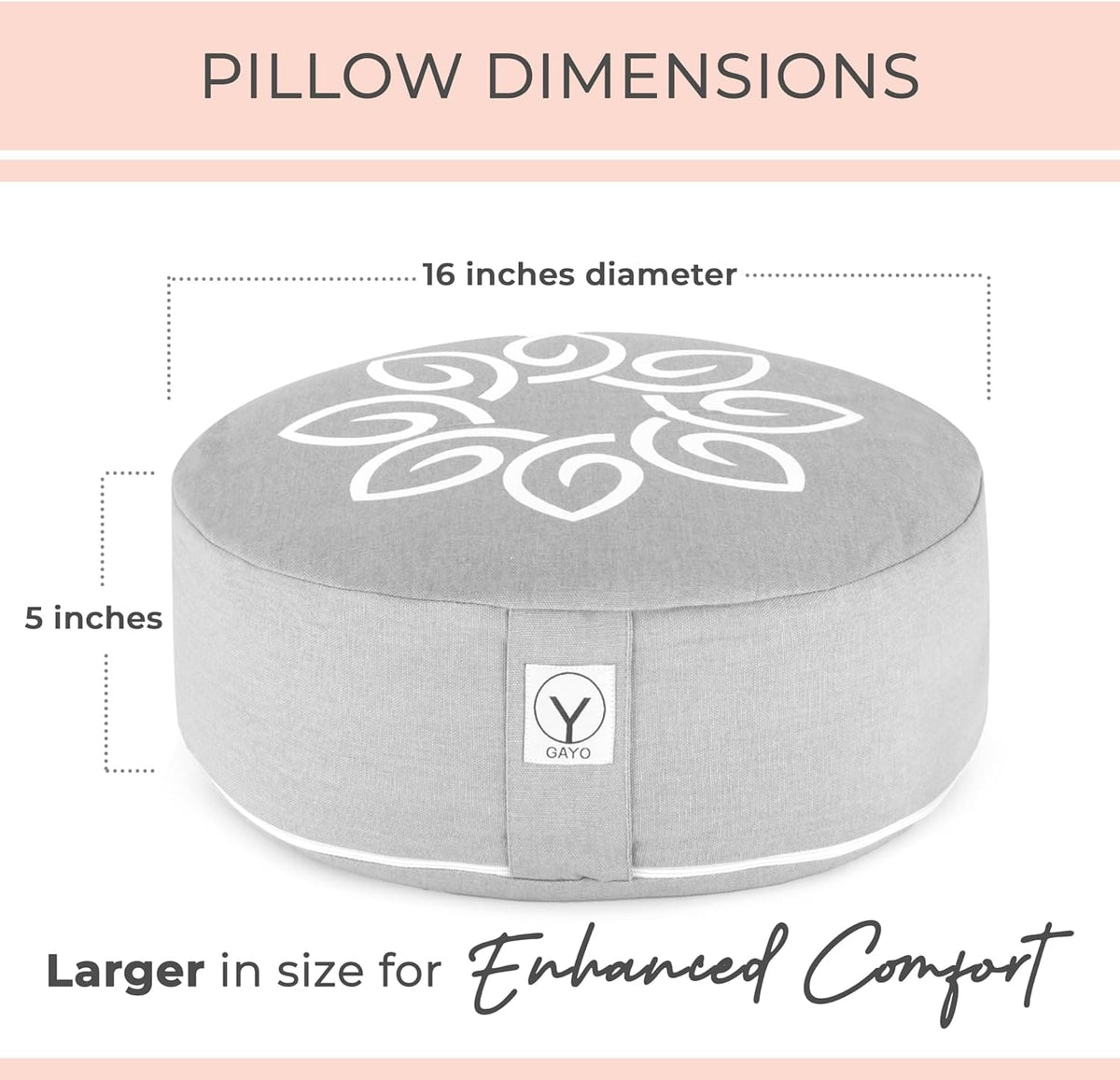 Premium Buckwheat Meditation Cushion
